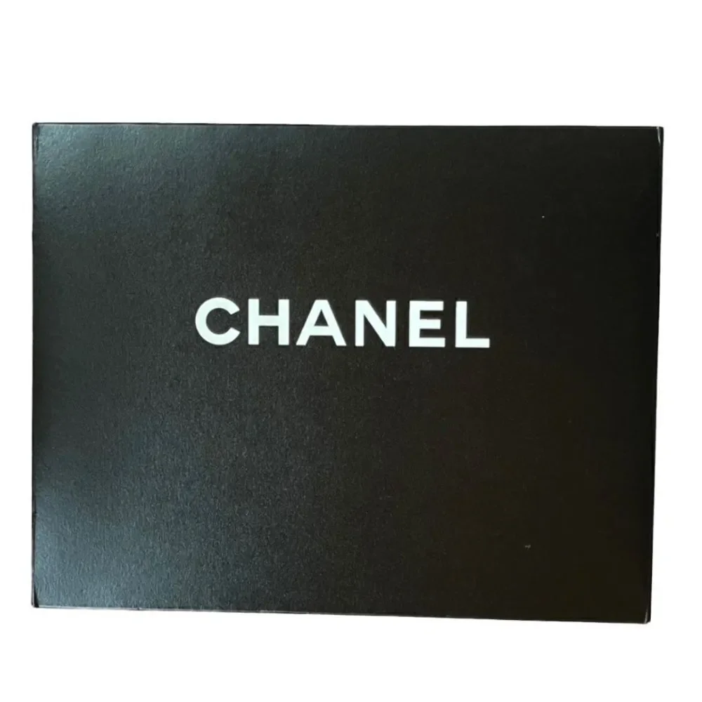 Chanel Lambskin Quilted Front Flap Tote Handbag Black